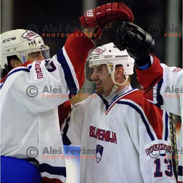 Ivo Jan of Slovenia Ice-Hockey team during World Championship group B in Ljubljana, Slovenia on April 2001