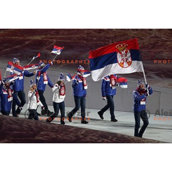 Opening Ceremony of XXII Winter Olympic games Sochi 2014 at Fisht Stadium, Russia on February 7, 2014