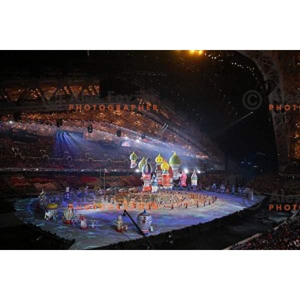 Opening Ceremony of XXII Winter Olympic games Sochi 2014 at Fisht Stadium, Russia on February 7, 2014