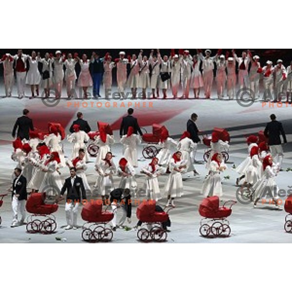 Opening Ceremony of XXII Winter Olympic games Sochi 2014 at Fisht Stadium, Russia on February 7, 2014