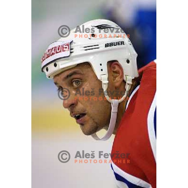 Toni Tislar of Slovenia Ice-Hockey team during World Championship group B in Ljubljana, Slovenia on April 2001