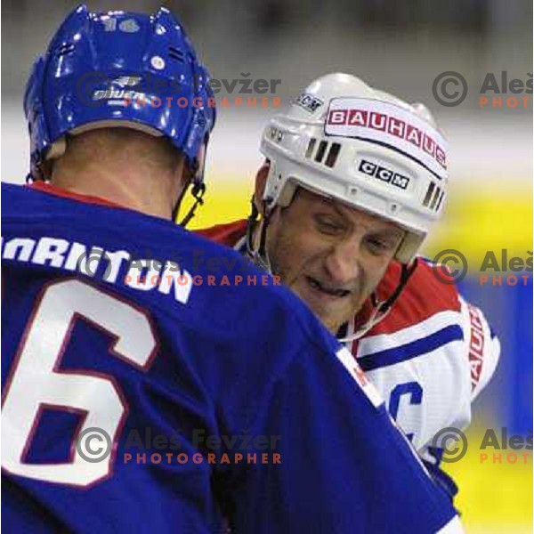 Tomaz Vnuk of Slovenia Ice-Hockey team during World Championship group B in Ljubljana, Slovenia on April 2001