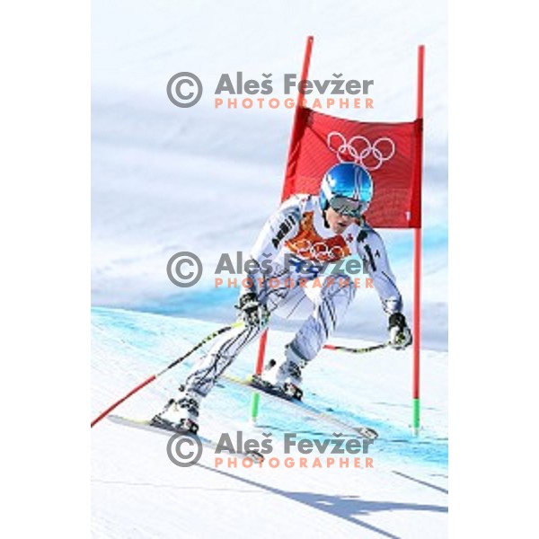 Men\'s Downhill Training at Rosa Khutor Alpine Center , Sochi 2014 Winter Olympic Games on February 8, 2014