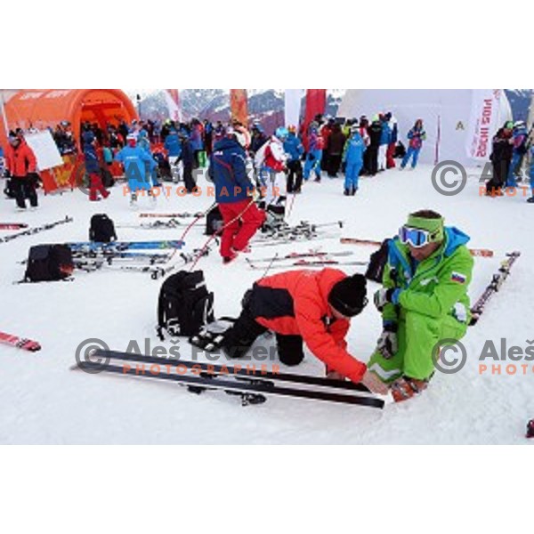 Men\'s Downhill at Rosa Khutor Alpine Center , Sochi 2014 Winter Olympic Games on February 9, 2014