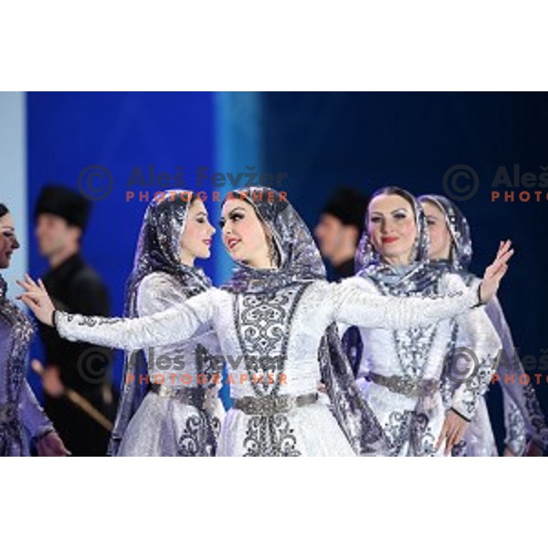 Cultural program at Sochi 2014 Winter Olympic Games in Olympic Park on February 10, 2014