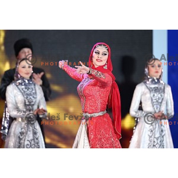 Cultural program at Sochi 2014 Winter Olympic Games in Olympic Park on February 10, 2014