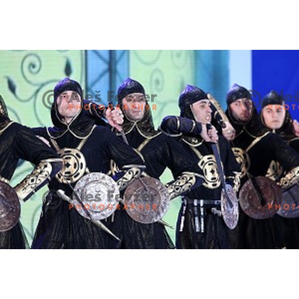 Cultural program at Sochi 2014 Winter Olympic Games in Olympic Park on February 10, 2014