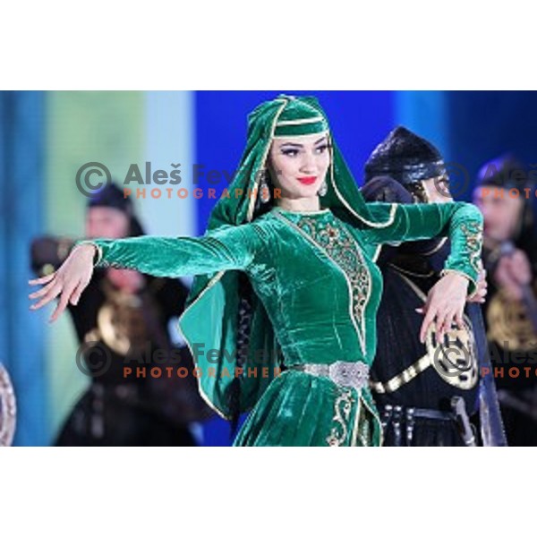 Cultural program at Sochi 2014 Winter Olympic Games in Olympic Park on February 10, 2014