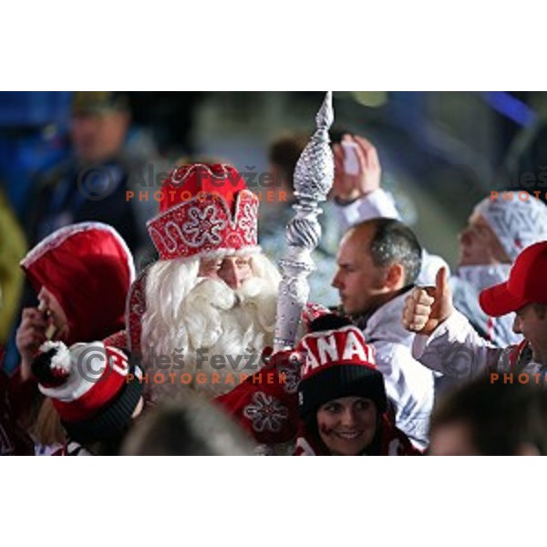 Cultural program at Sochi 2014 Winter Olympic Games in Olympic Park on February 10, 2014