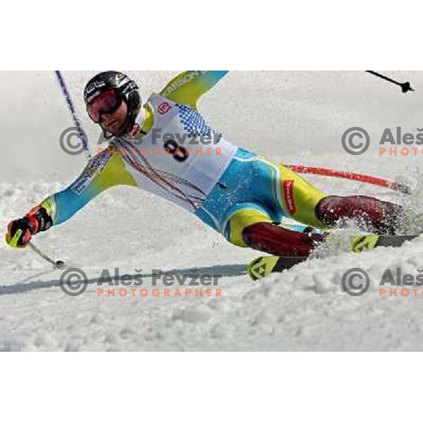 Mitja Dragsic at slalom race for Slovenian National Championship at Krvavec Ski Resort.Photo by Ales Fevzer 