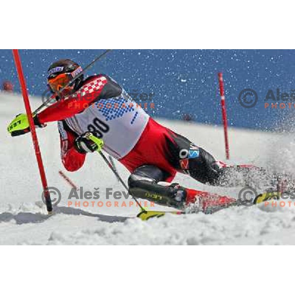 Danko Marinelli at slalom race for Slovenian National Championship at Krvavec Ski Resort.Photo by Ales Fevzer 