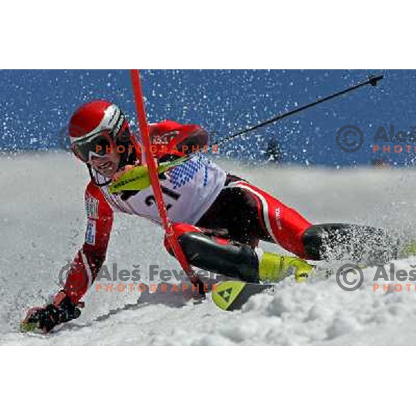 Anze Mravlja at slalom race for Slovenian National Championship at Krvavec Ski Resort.Photo by Ales Fevzer 