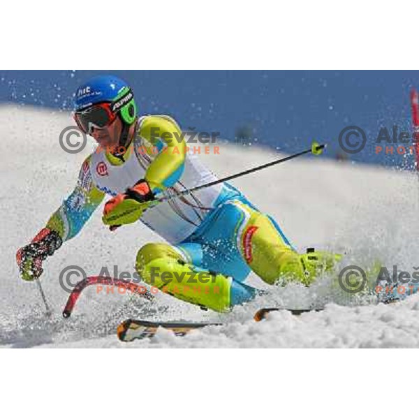Rok Perko at slalom race for Slovenian National Championship at Krvavec Ski Resort.Photo by Ales Fevzer 