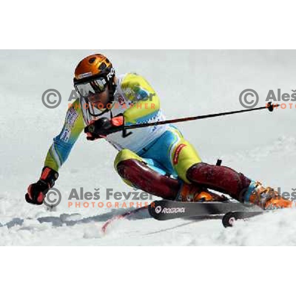 Mitja Valencic at slalom race for Slovenian National Championship at Krvavec Ski Resort.Photo by Ales Fevzer 