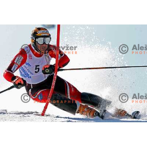 Drago Grubelnik at slalom race for Slovenian National Championship at Krvavec Ski Resort.Photo by Ales Fevzer 