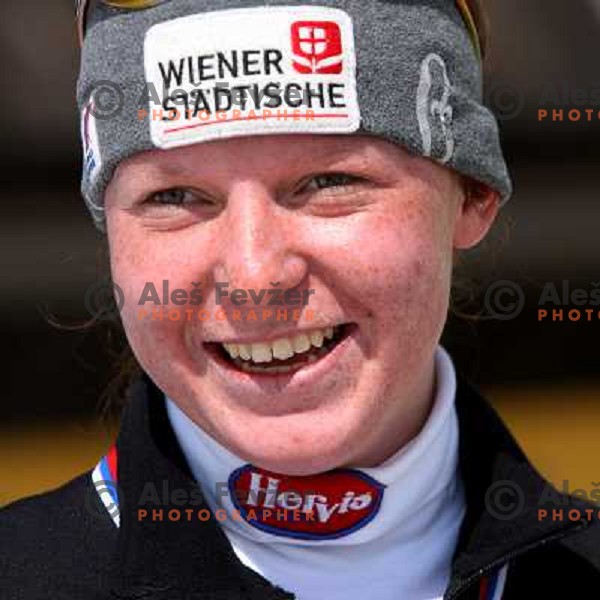 Marusa Ferk at slalom race for Slovenian National Championship at Krvavec Ski Resort.Photo by Ales Fevzer 