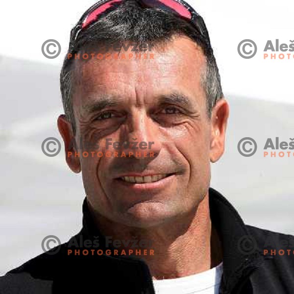 Vlado Makuc at slalom race for Slovenian National Championship at Krvavec Ski Resort.Photo by Ales Fevzer 