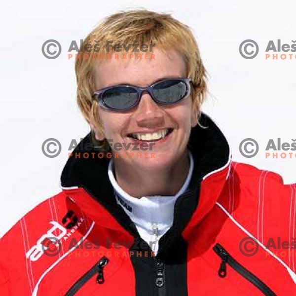 Natasa Bokal at slalom race for Slovenian National Championship at Krvavec Ski Resort.Photo by Ales Fevzer 