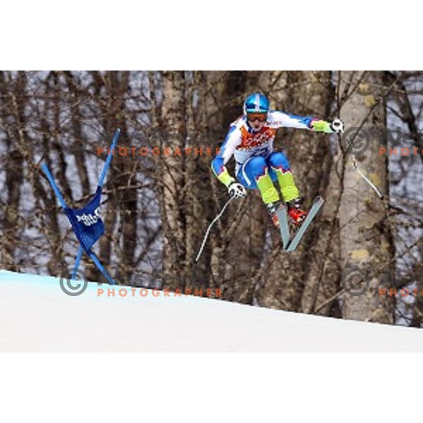 Klemen Kosi of Slovenia during Men\'s Super-G at Rosa Khutor Alpine Center , Sochi 2014 Winter Olympic Games on February 16, 2014