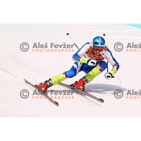 Klemen Kosi of Slovenia during Men\'s Super-G at Rosa Khutor Alpine Center , Sochi 2014 Winter Olympic Games on February 16, 2014