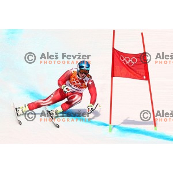 Beat Feuz (SUI) during Men\'s Super-G at Rosa Khutor Alpine Center , Sochi 2014 Winter Olympic Games on February 16, 2014