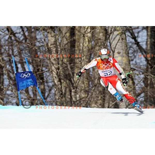 Jan Hudec (CAN) during Men\'s Super-G at Rosa Khutor Alpine Center , Sochi 2014 Winter Olympic Games on February 16, 2014