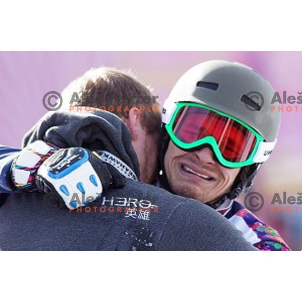 Vic Wild of Russia at Men\'s Parallel Giant Slalom in Rosa Khutor Extreme Park, Sochi 2014 Winter Olympic Games, Russia on February 19, 2014