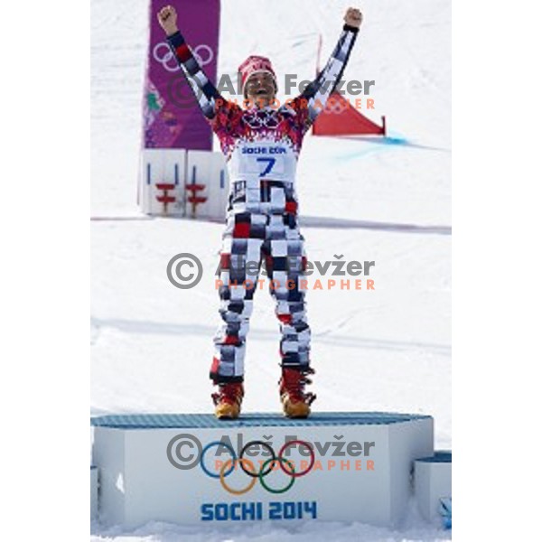 Vic Wild of Russia at Men\'s Parallel Giant Slalom in Rosa Khutor Extreme Park, Sochi 2014 Winter Olympic Games, Russia on February 19, 2014