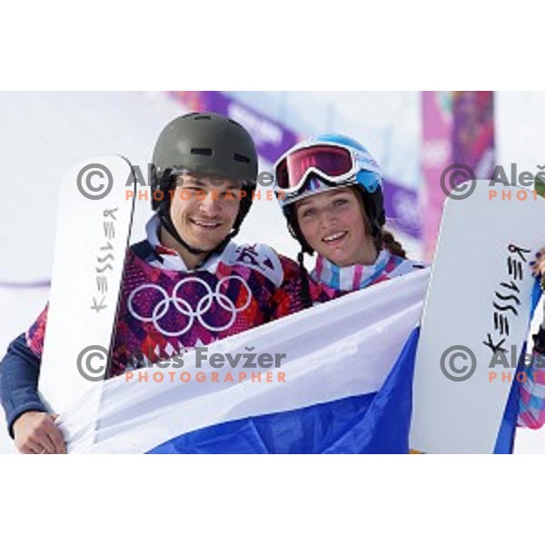 Vic Wild of Russia at Men\'s Parallel Giant Slalom in Rosa Khutor Extreme Park, Sochi 2014 Winter Olympic Games, Russia on February 19, 2014