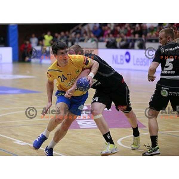  of Celje PL in action during handball match Celje PL- Gorenje Velenje in semi-final of Slovenian Cup, played in Golovec Hall, Celje, Slovenia on March 1, 2014