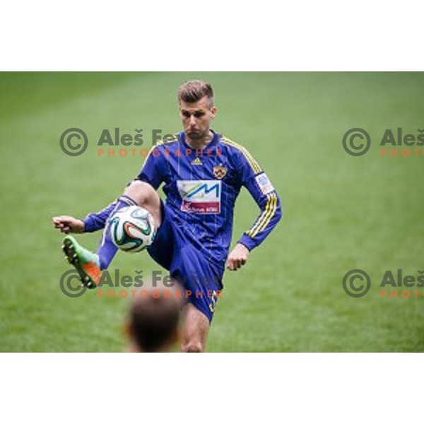 Zeljko Filipovic in action during football match Olimpija - Maribor, Round 4 of Prvaliga Telekom 2013-14 , Stozice , Ljubljana, 02.03.2014