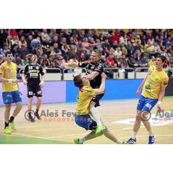  of Celje PL in action during handball match Celje PL- Gorenje Velenje in semi-final of Slovenian Cup, played in Golovec Hall, Celje, Slovenia on March 1, 2014