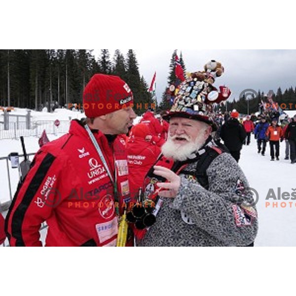 Men\'s 10 km Sprint race in IBU World Cup Biathlon at Pokljuka, Slovenia on March 6, 2014