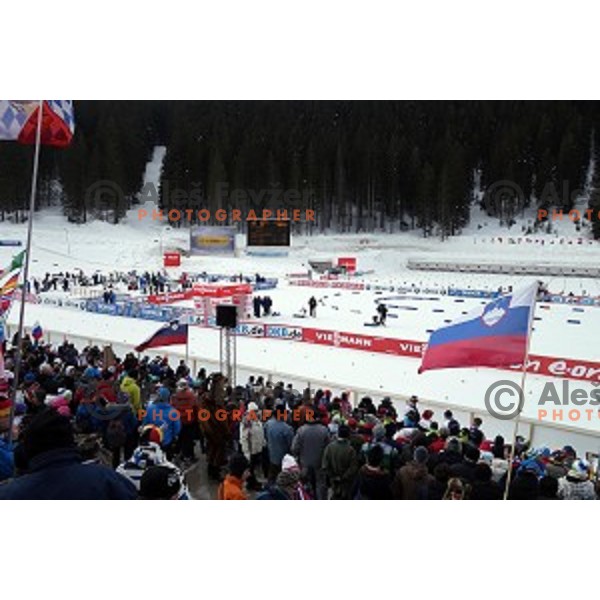 Men\'s 10 km Sprint race in IBU World Cup Biathlon at Pokljuka, Slovenia on March 6, 2014