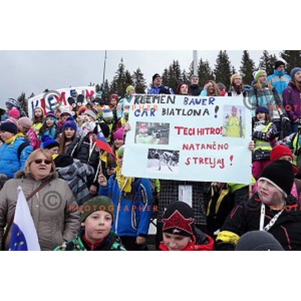 Men\'s 10 km Sprint race in IBU World Cup Biathlon at Pokljuka, Slovenia on March 6, 2014