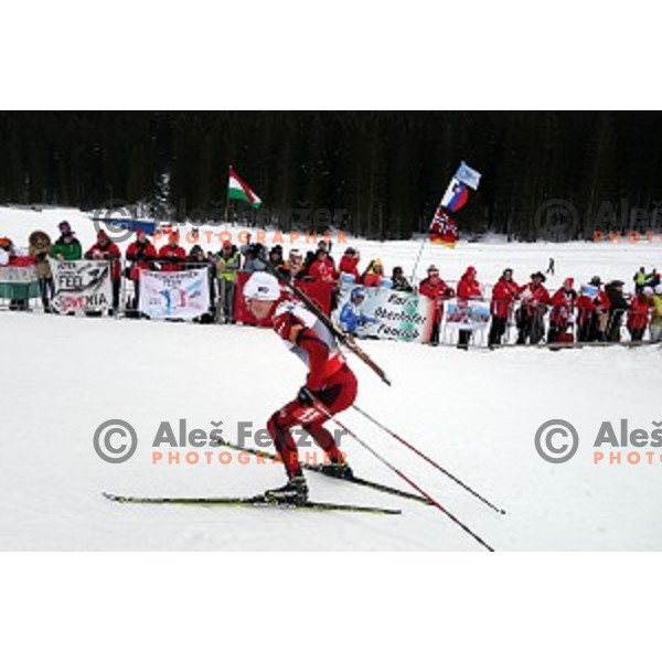 Men\'s 10 km Sprint race in IBU World Cup Biathlon at Pokljuka, Slovenia on March 6, 2014