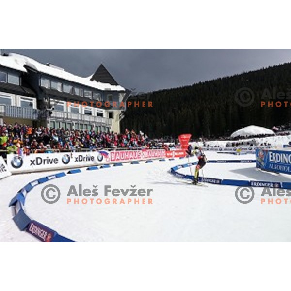 Men\'s 10 km Sprint race in IBU World Cup Biathlon at Pokljuka, Slovenia on March 6, 2014