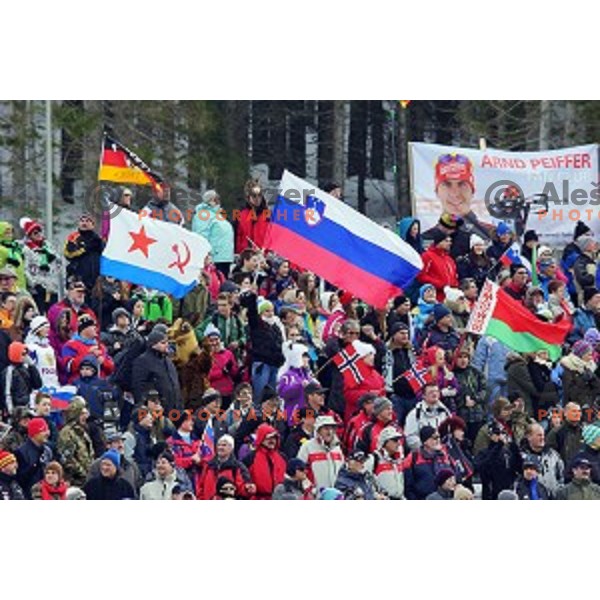 Men\'s 10 km Sprint race in IBU World Cup Biathlon at Pokljuka, Slovenia on March 6, 2014