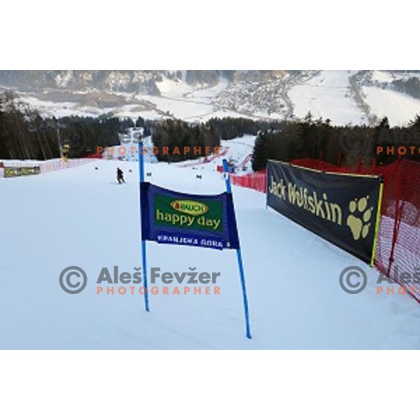 Course inspection before first run of AUDI FIS Ski World Cup Giant Slalom for 53.Vitranc Cup in Kranjska gora, Slovenia on March 8, 2014