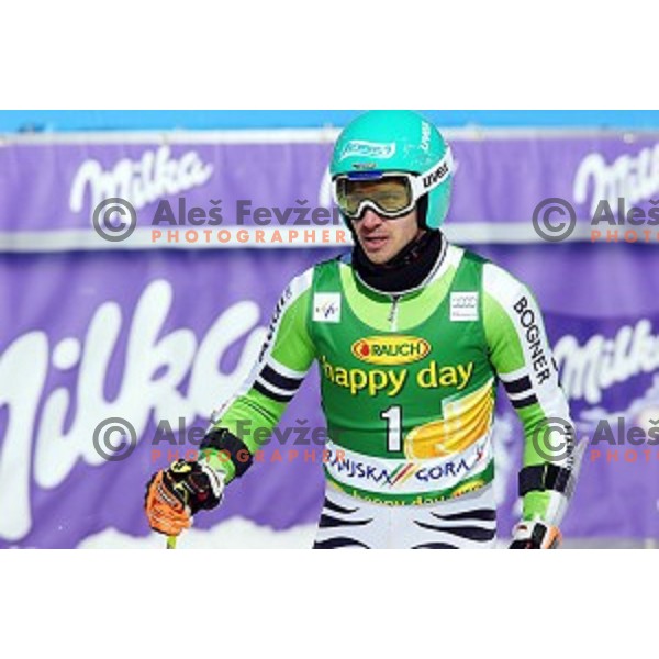 Felix Neureuther of Germany at AUDI FIS Ski World Cup Giant Slalom for 53.Vitranc Cup in Kranjska gora, Slovenia on March 8, 2014