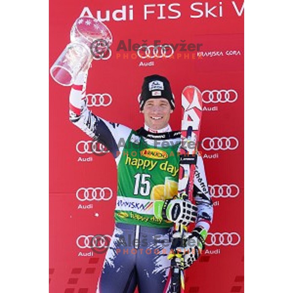 Benjamin Raich of Austria at AUDI FIS Ski World Cup Giant Slalom for 53.Vitranc Cup in Kranjska gora, Slovenia on March 8, 2014