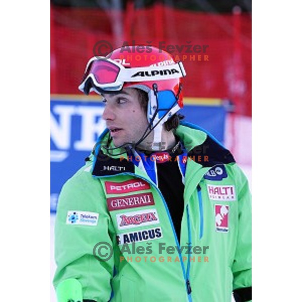 Course inspection before AUDI FIS World Cup Slalom for 53.Vitranc Cup in Kranjska gora, Slovenia on March 9, 2014