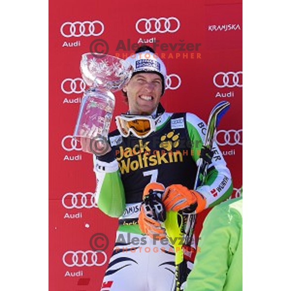 Fritz Dopfer (GER) at AUDI FIS World Cup Slalom for 53.Vitranc Cup in Kranjska gora, Slovenia on March 9, 2014