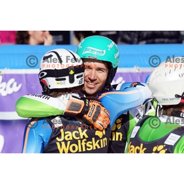 Felix Neureuther (GER) winner of AUDI FIS World Cup Slalom for 53.Vitranc Cup in Kranjska gora, Slovenia on March 9, 2014