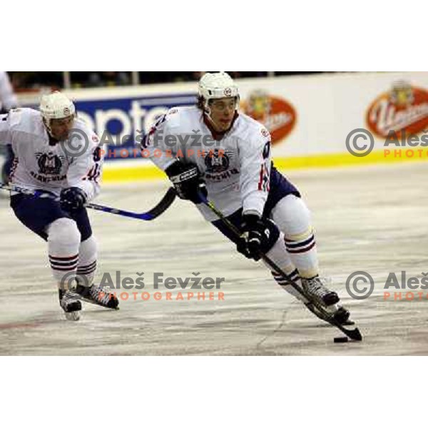 Razingar and Kopitar at match Slovenia- Romania in Ljubljana.Photo by Ales Fevzer 