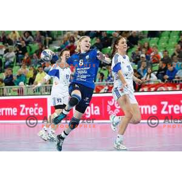 Tamara Mavsar of RK Krim Mercator during handball match between RK Krim Mercator and Buducnost in EHF Women’s Champions Leauge 2013/1014 played in Stozice Hall, Ljubljana, Slovenia on March 15, 2014