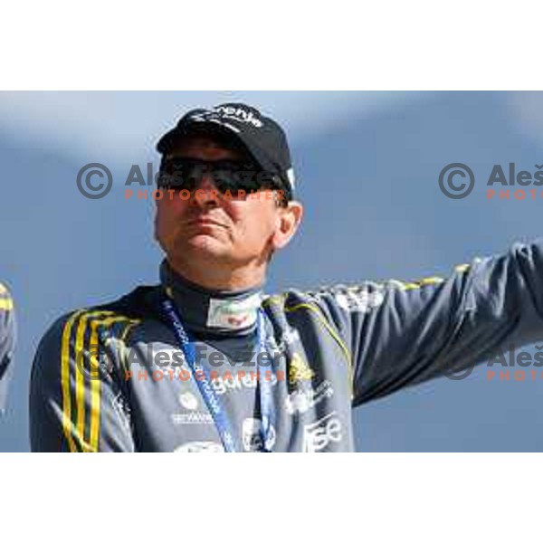Joze Bercic of Slovenia during individual Large Hill FIS Ski Jumping World Cup Event in Planica, Slovenia on March 21, 2014.