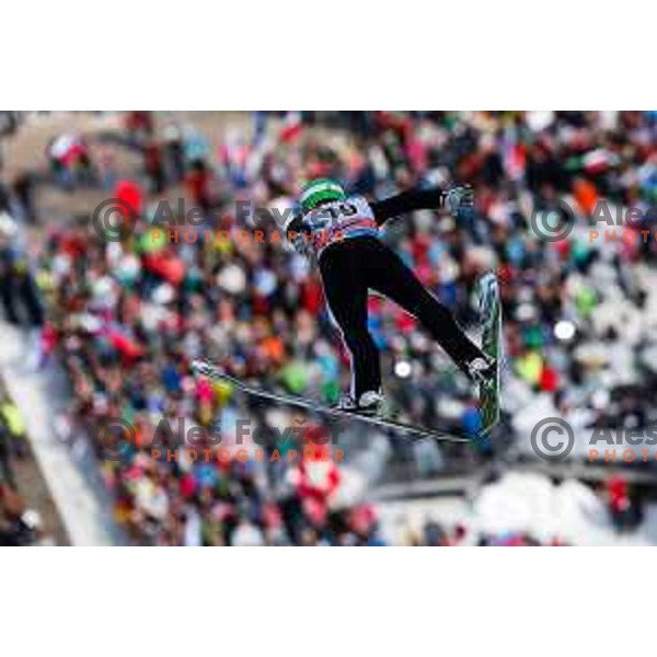 Action during individual Large Hill FIS Ski Jumping World Cup Event in Planica, Slovenia on March 21, 2014.