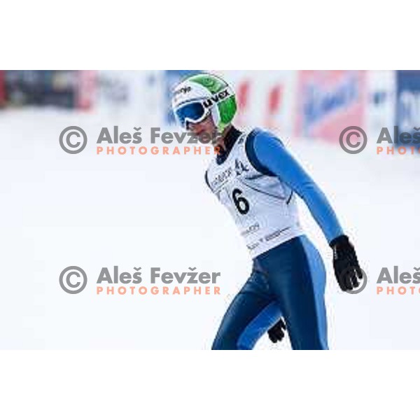 Matija Stemberger of Slovenia during individual Large Hill FIS Ski Jumping World Cup Event in Planica, Slovenia on March 21, 2014.