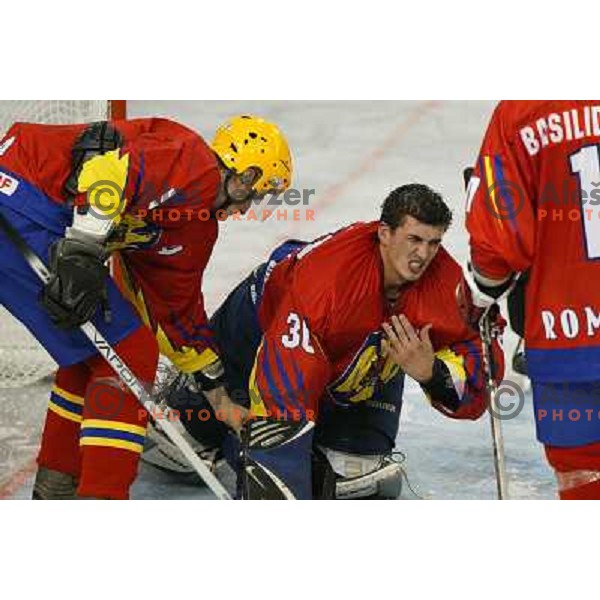 Molnar at match Slovenia- Romania at World Championship Division 1 group B in Ljubljana.Photo by Ales Fevzer 